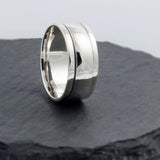 Silver Wide Polished Ring With Spinning Centre