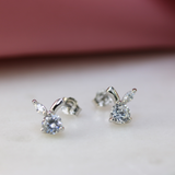 Silver Fancy CZ Set Earrings