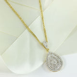 Pre Owned 18ct Yellow Gold Fancy Diamond Pendant