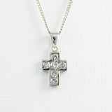 18ct White Gold Diamond Cross & Chain 0.50ct