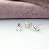 18ct Gold 3 Claw Set Cut Diamond Studs 0.20ct