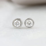 9ct White Gold Diamond Stud Earrings 0.32ct