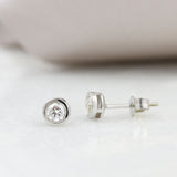 9ct White Gold Diamond Stud Earrings 0.32ct